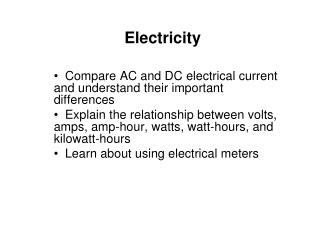 Electricity