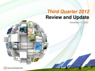 Third Quarter 2012 Review and Update