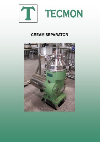 CREAM SEPARATOR