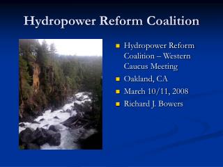 Hydropower Reform Coalition