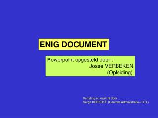 ENIG DOCUMENT