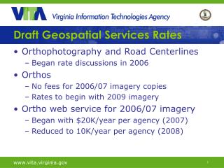 Draft Geospatial Services Rates