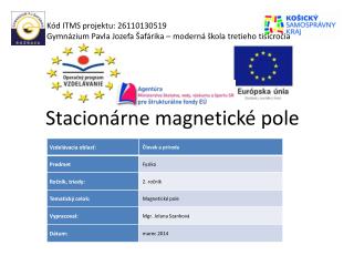 Stacionárne magnetické pole