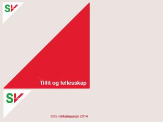 Tillit og fellesskap
