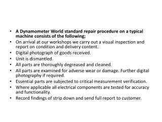 Find Best Dynamometer repair services