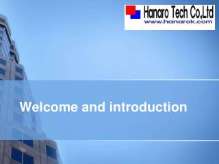 Welcome and introduction