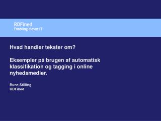Hvad handler tekster om?