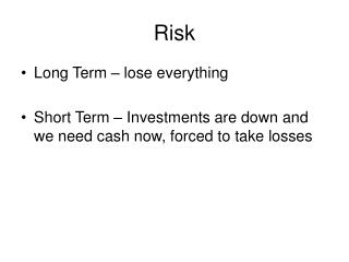 Risk