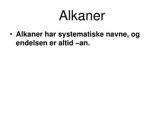Alkaner