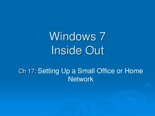 Windows 7 Inside Out