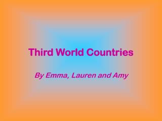 Third World Countries