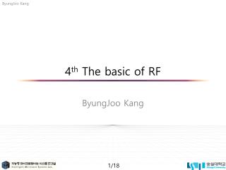4 th The basic of RF