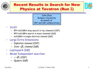 Recent Results in Search for New Physics at Tevatron (Run I )