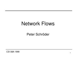 Network Flows