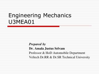 Engineering Mechanics U3MEA01