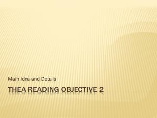 THEA Reading Objective 2