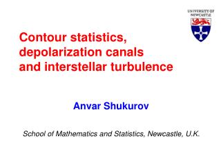 Contour statistics, depolarization canals and interstellar turbulence