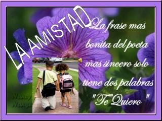 LA AMISTAD