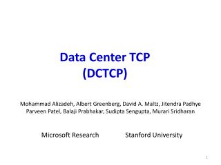 Microsoft Research Stanford University