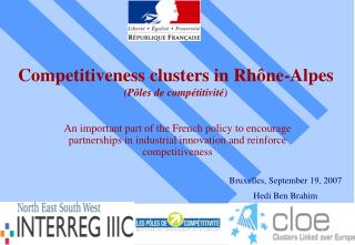 Competitiveness clusters in Rhône-Alpes (Pôles de compétitivité)