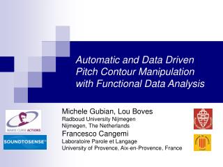 Automatic and Data Driven Pitch Contour Manipulation with Functional Data Analysis