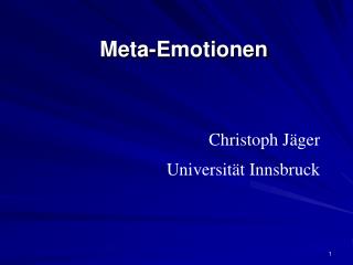 Meta-Emotionen