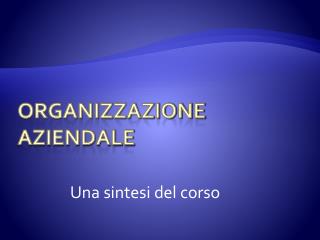 Organizzazione aziendale