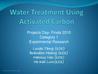 Water Treatment Using Activated Carbon