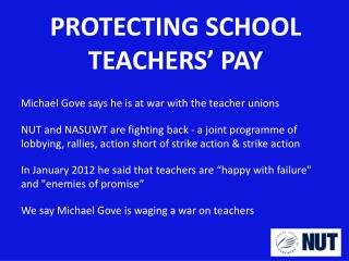 PROTECTING SCHOOL TEACHERS’ PAY
