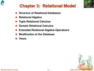 Chapter 3: Relational Model