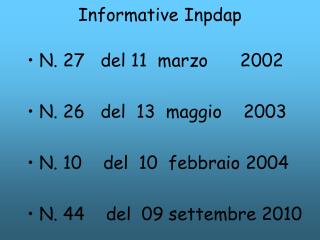 Informative Inpdap