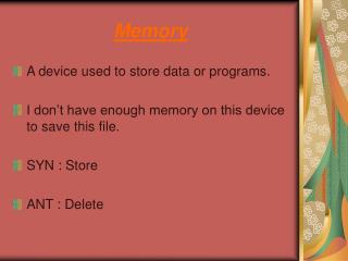 Memory