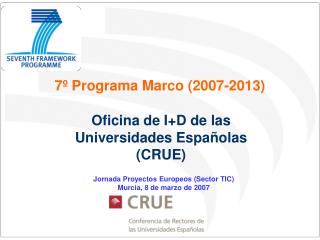 7º Programa Marco (2007-2013)