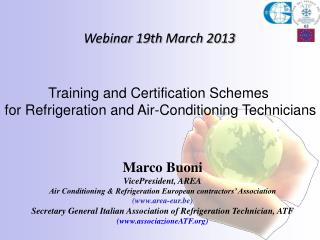 Webinar 19th M arch 2013