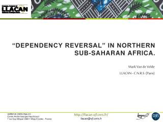 “Dependency reversal” in northern sub-Saharan Africa.