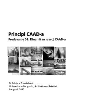 Principi CAAD-a Predavanje 01 : Dinamičan razvoj CAAD-a