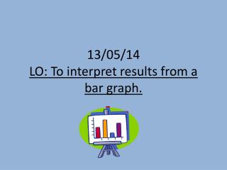13/05/14 LO: To interpret results from a bar graph.