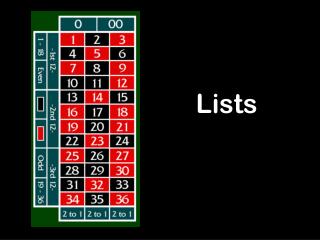 Lists