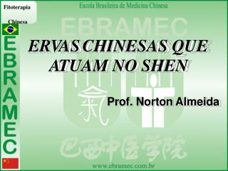 Fitot e rap ia Ch in esa E R V AS C H INESAS QU E A T UAM NO S H EN