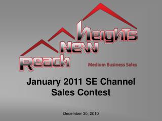 January 2011 SE Channel Sales Contest