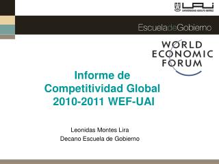 Leonidas Montes Lira Decano Escuela de Gobierno