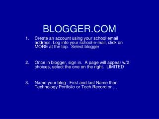 BLOGGER.COM