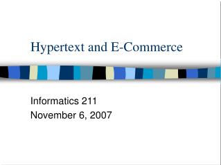 Hypertext and E-Commerce