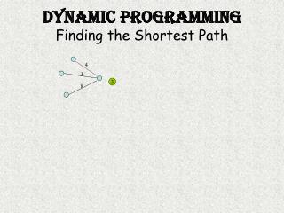 Dynamic Programming Finding the Shortest Path