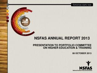 NSFAS ANNUAL REPORT 2013