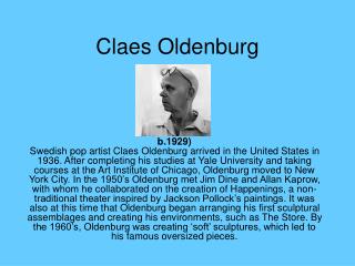 Claes Oldenburg