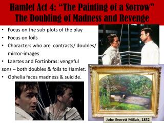 Hamlet Act 4: “The Painting of a Sorrow” The Doubling of Madness and Revenge