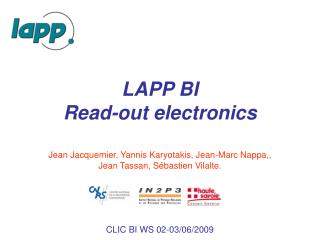 LAPP BI Read-out electronics