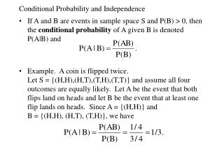Ppt Conditional Probability And Independence Powerpoint Presentation Id