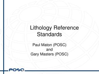 Lithology Reference Standards